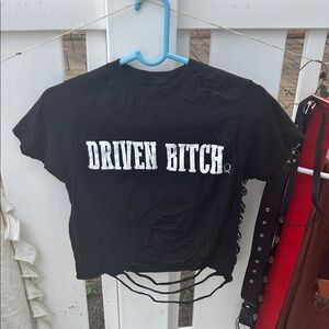 Black Graphic Women's Top